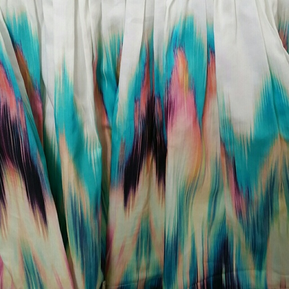 Zoe Ltd NWT Tween Girls Teal Gold Ivory Ikat Dress Size 12 NEW - Picture 3 of 6